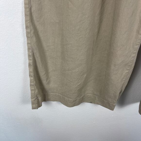 INC International Concepts Beige Linen Wide Leg Pull On Pants Pleated Women's 8 - Picture 5 of 11